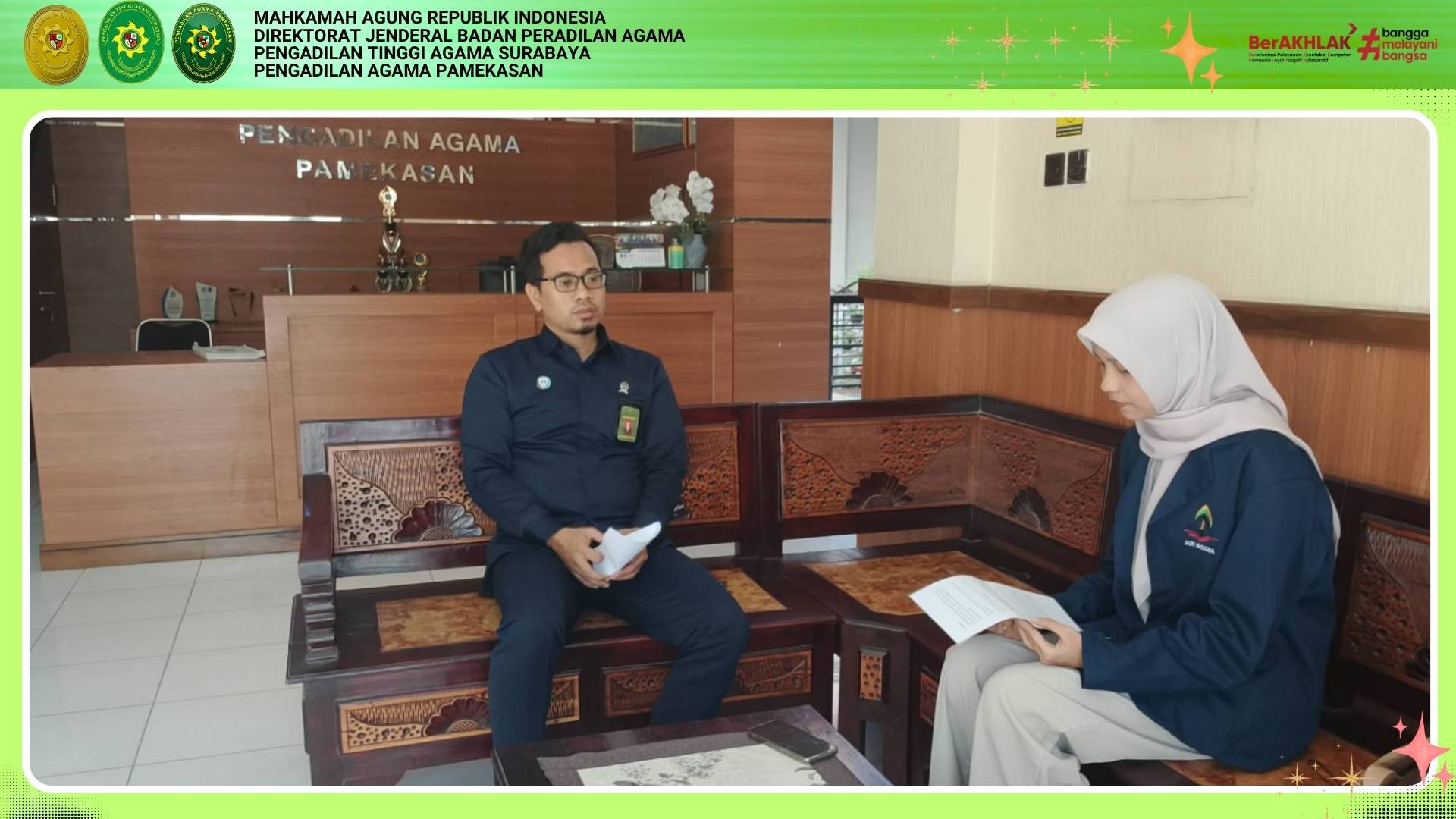 Hakim PA Pamekasan Berikan Keterangan Terkait Penelitian Penerapan Hukum pada Perkara Isbat Nikah